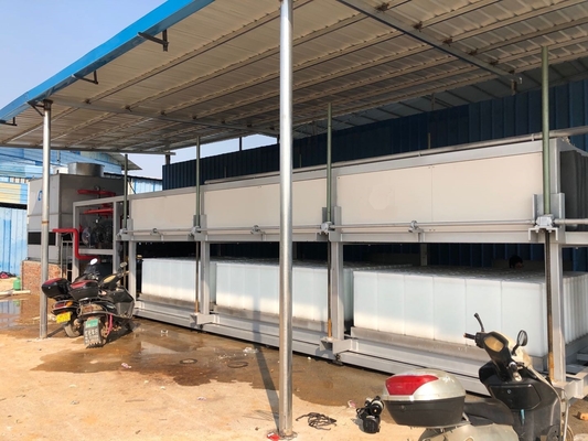 máquina de hielo de bloque 25T que hace para el tipo comercial de enfriamiento directo de la máquina del bloque de hielo de los refrigeradores