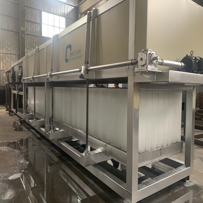 máquina de hielo de bloque 15T que hace para el tipo comercial de enfriamiento directo de la máquina del bloque de hielo de los refrigeradores