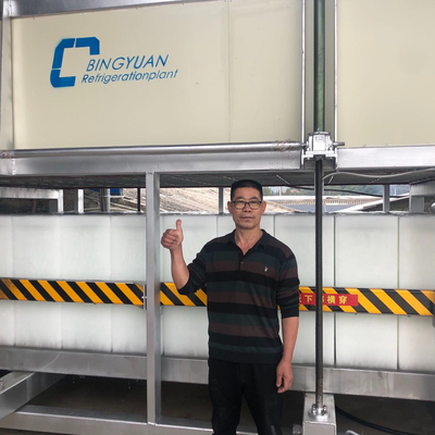 máquina de hielo de bloque 10T que hace para el tipo comercial de enfriamiento directo de la máquina del bloque de hielo de los refrigeradores