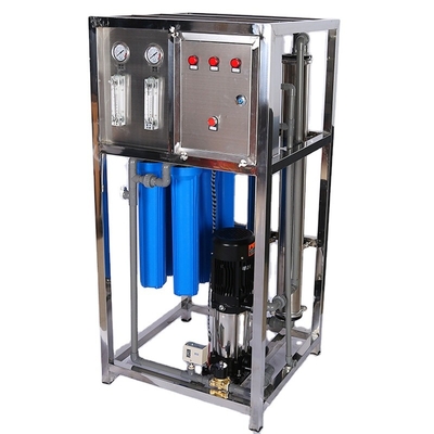 Sistema de ósmosis reversa de acero inoxidable 500LPH para el tratamiento de aguas