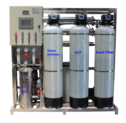 El sistema de ósmosis reversa 1000L/H quita la ventaja y el calcio de Flouride del hierro del manganeso de la sal
