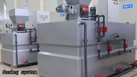 Polímero químico del PAM PAC que dosifica la máquina para la depuradora de aguas residuales