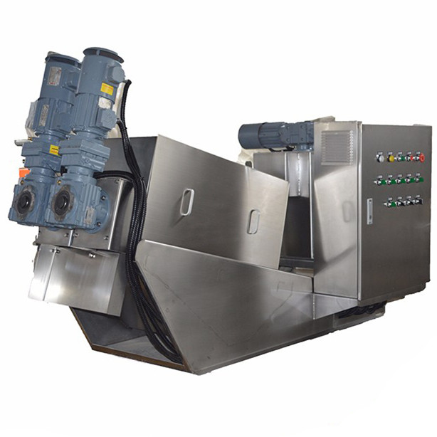 Prensa de filtro de la unidad del tratamiento de aguas residuales SS304 para la unidad de desecación del barro