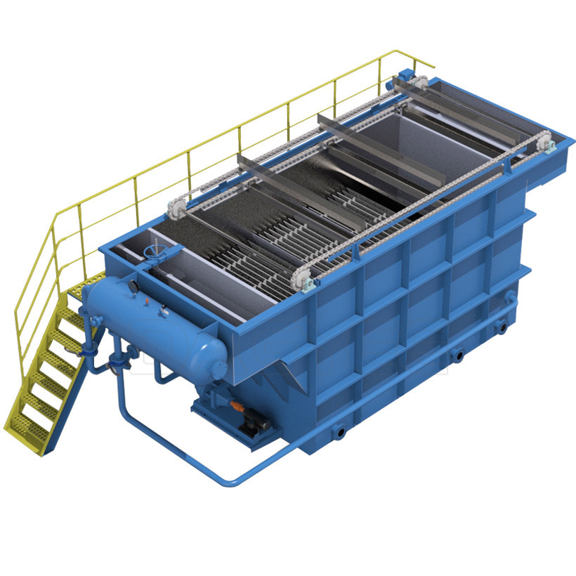 Sistema automático completo de la DAF para la filtración SS del agua del tratamiento de aguas material